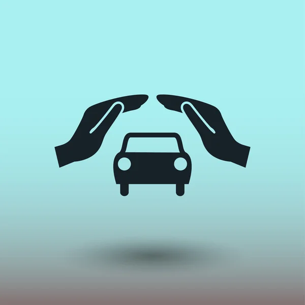 Pictograph van auto, illustratie — Stockvector