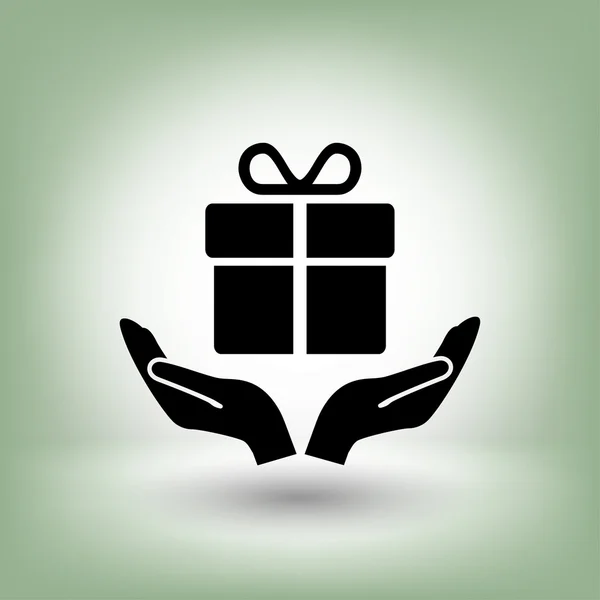 Pictografía de regalo, ilustración — Vector de stock