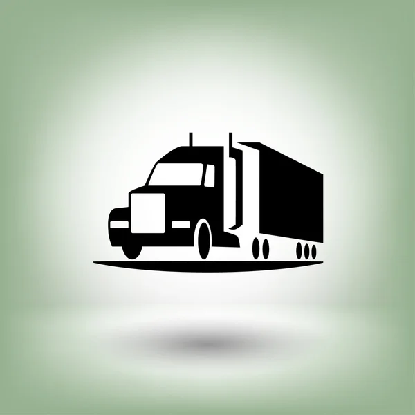 Pittogramma di camion, illustrazione — Vettoriale Stock
