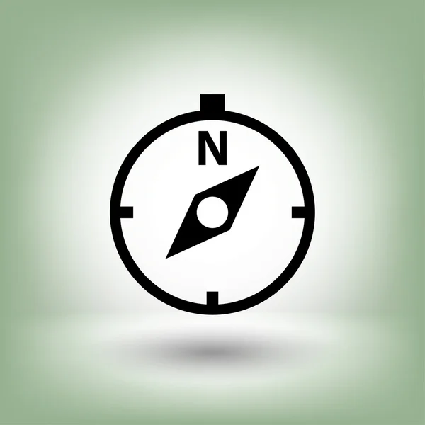 Piktogram kompas, ilustracja — Wektor stockowy