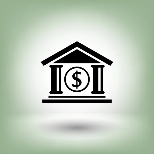 Pictograph av bank, illustration — Stock vektor
