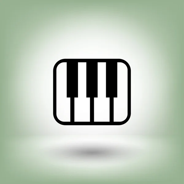 Pictogramme du clavier de musique — Image vectorielle