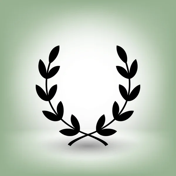 Pictogramme de la couronne de laurier — Image vectorielle