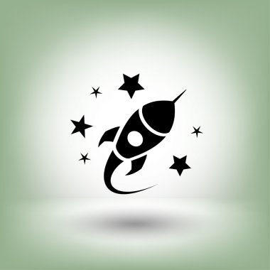 Roket simgesi, illüstrasyon