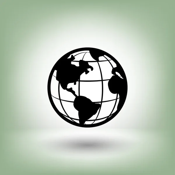 Pictogramme du globe, illustration — Image vectorielle