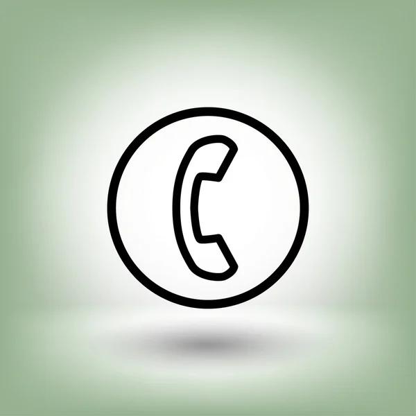 Piktogram telefonu, ilustracja — Wektor stockowy