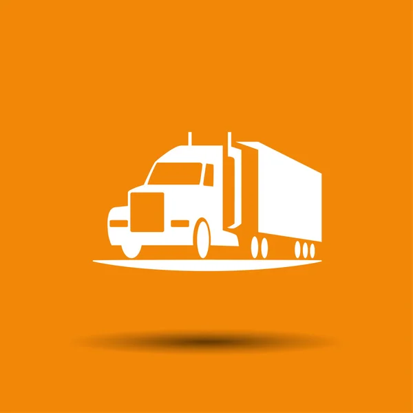 Pittogramma di camion, illustrazione — Vettoriale Stock