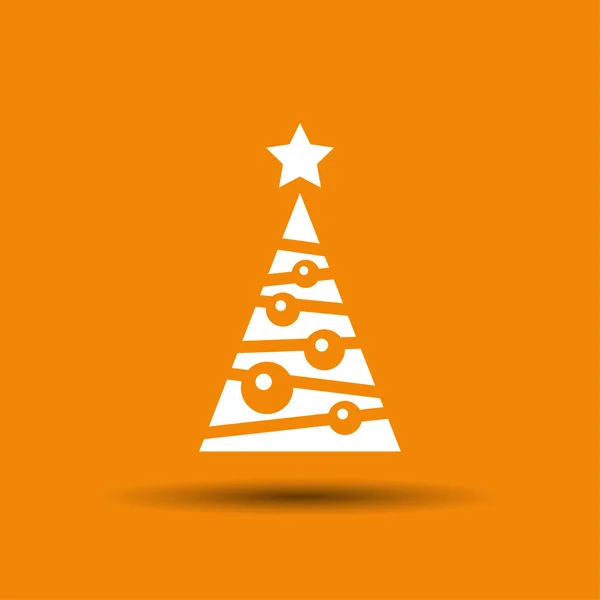 Karácsonyfa pictograph — Stock Vector