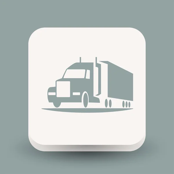 Ikona Truck, ilustrace — Stockový vektor