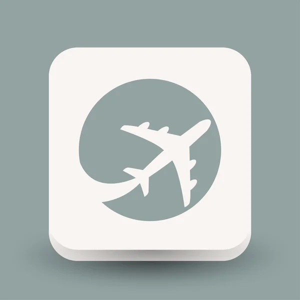 Pittografia di aeroplano, illustrazione — Vettoriale Stock