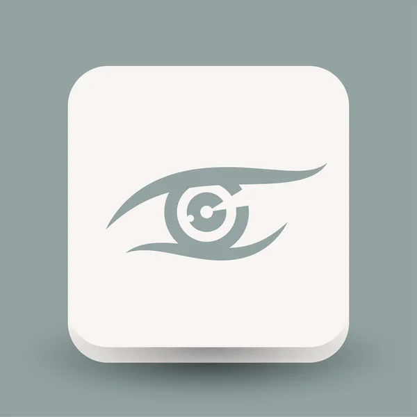 Pictograph of eye, illustration — Stock Vector