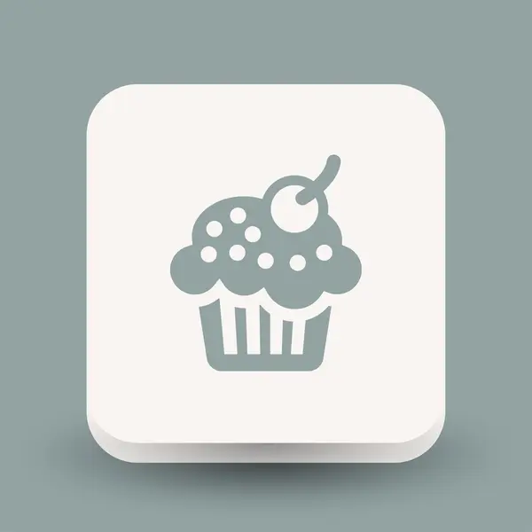 Pictograph van cake, illustratie — Stockvector