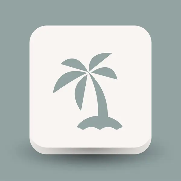 Pictograph Island, illustration — Stock vektor