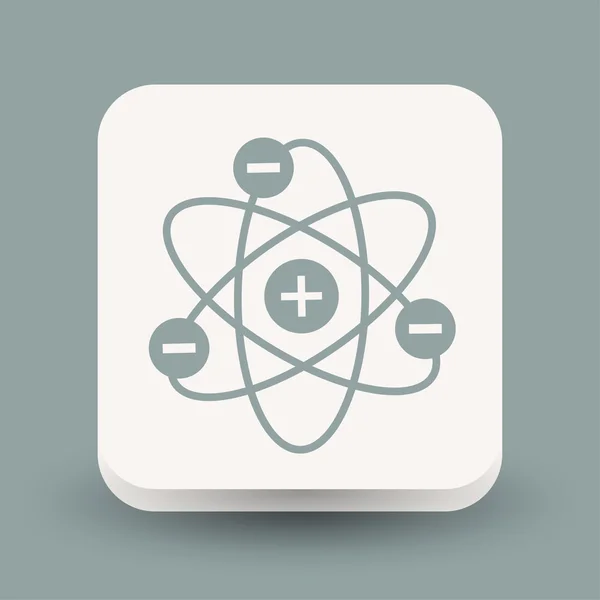 Ikona atomu, ilustrace — Stockový vektor