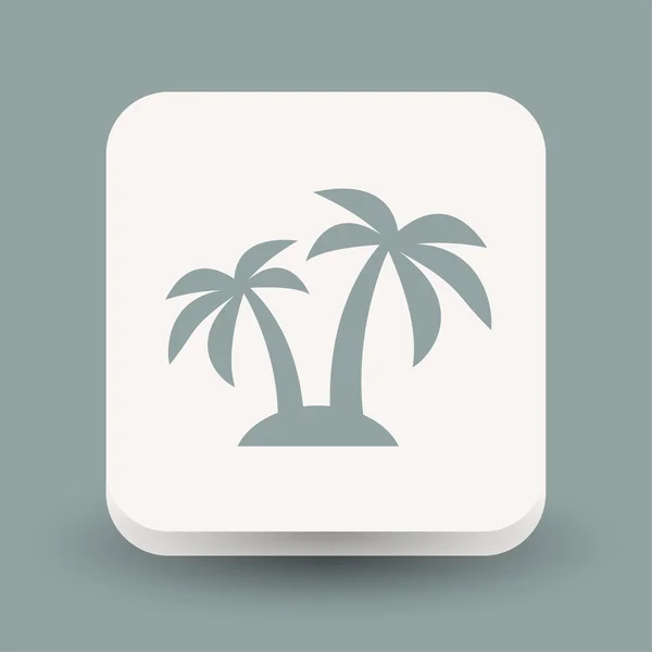 Pictograph Island, illustration — Stock vektor