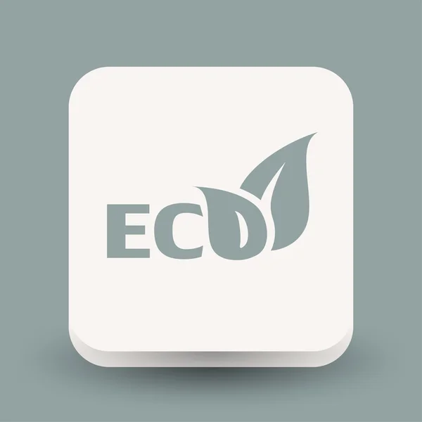 Pictograph van eco, illustratie — Stockvector
