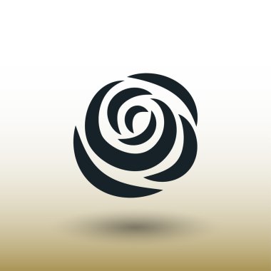 Ekibimizi gül konsept simgesinin