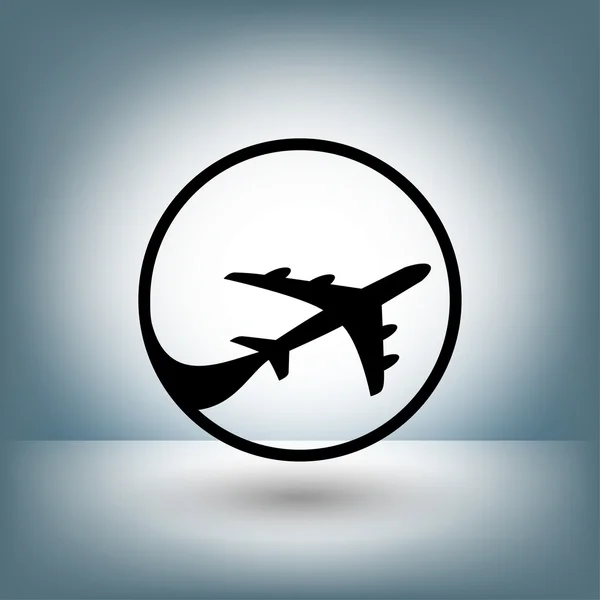 Пиктограф иконки концепции самолета — стоковый вектор
