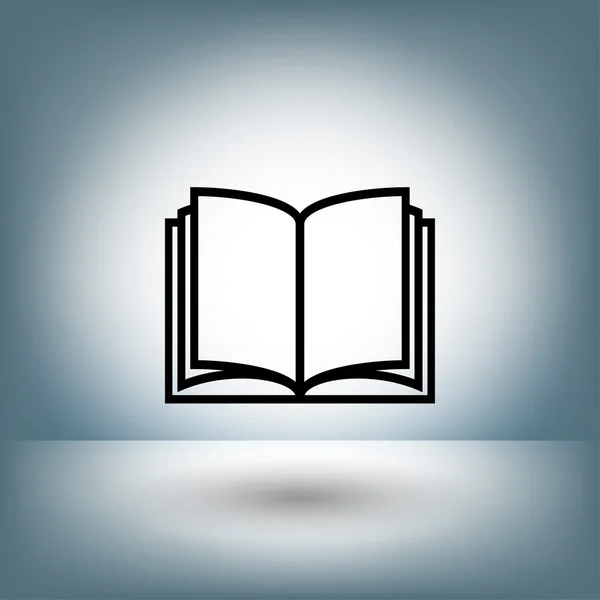 Pictograma do ícone do conceito de livro — Vetor de Stock