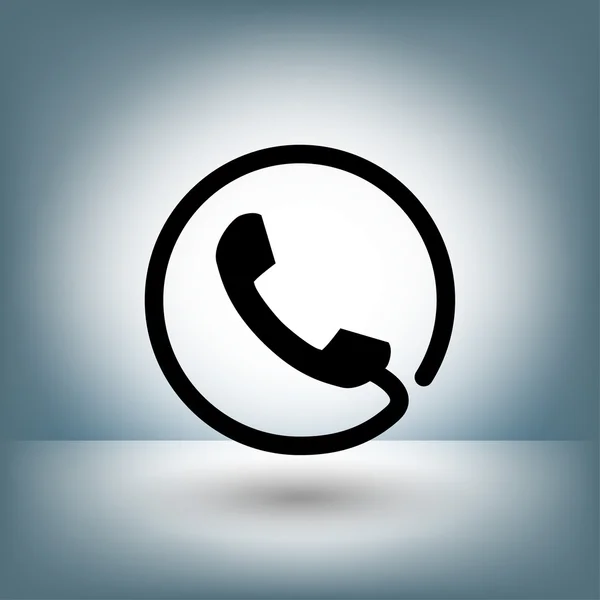 Pictografía del icono del concepto del teléfono — Vector de stock