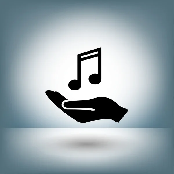 Pictograph of music concept icon — Stock Vector