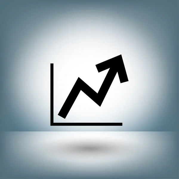 Pictograph av diagram ikon — Stock vektor