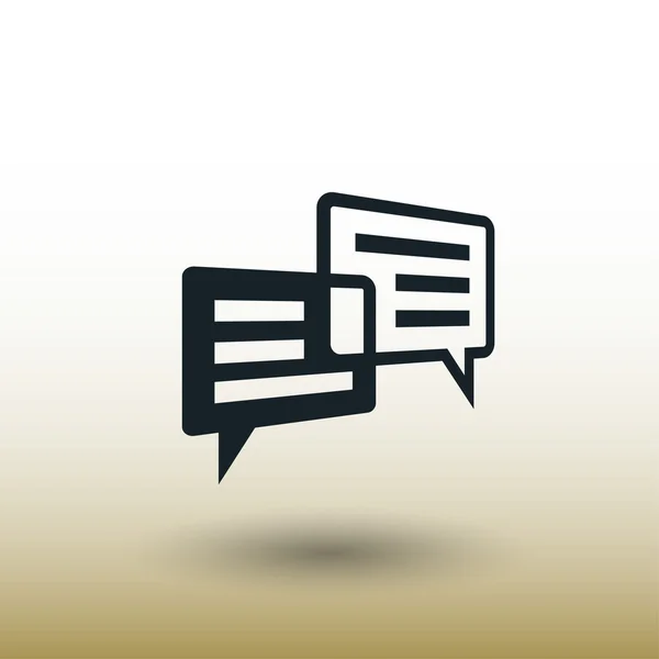 Pictograph van bericht of chat-pictogram — Stockvector