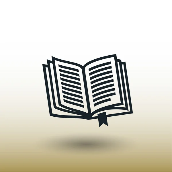 Pictograma do ícone do conceito de livro — Vetor de Stock