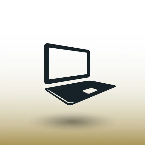 Pittogramma dell'icona del concetto di computer — Vettoriale Stock
