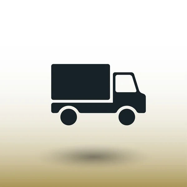 Pictograph van truck concept pictogram — Stockvector