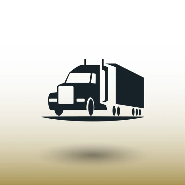 Pictografía del icono del concepto de camión — Vector de stock