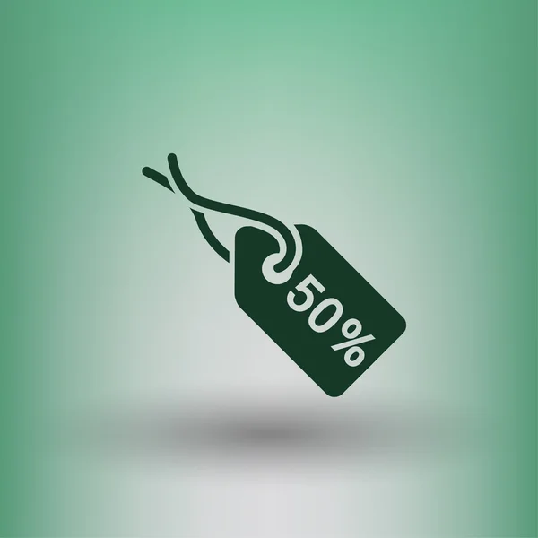 Pictograma do ícone de conceito de tag — Vetor de Stock