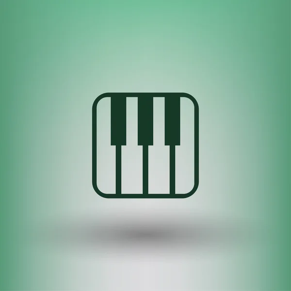 Pictograma de música ícone conceito teclado — Vetor de Stock