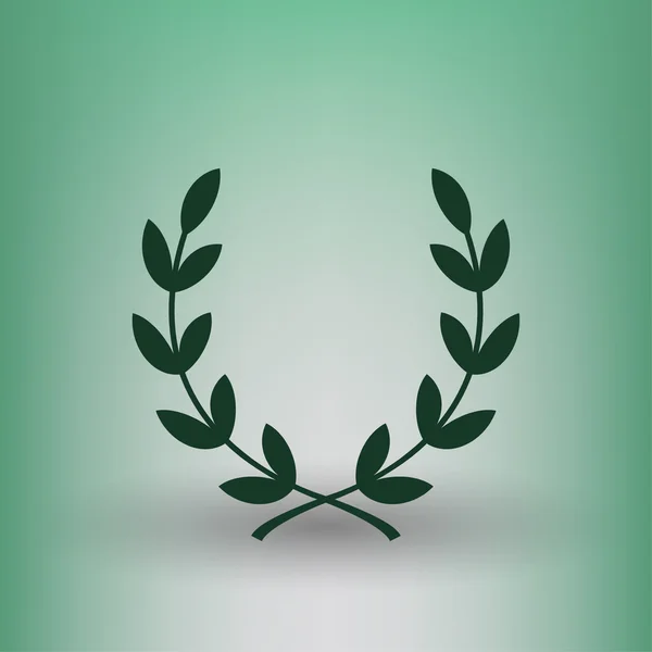 Pictograph dari ikon konsep laurel wreath - Stok Vektor