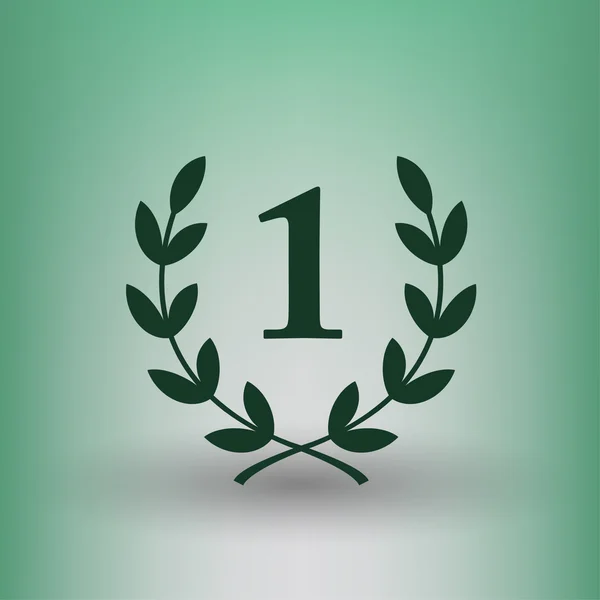 Pictograph of laurel wreath concept icon — Stock Vector