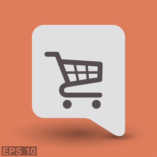 Pictograma do ícone conceito do carrinho de compras —  Vetores de Stock