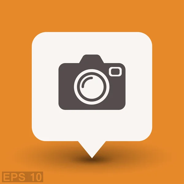 Pictograph ikon kamera - Stok Vektor