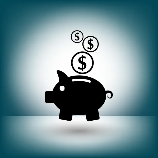 Pictograma do ícone conceito moneybox — Vetor de Stock