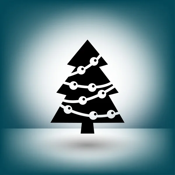 Pictograph of christmas tree concept icon — Stock Vector