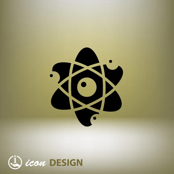 Imagem do ícone do conceito de átomo — Vetor de Stock