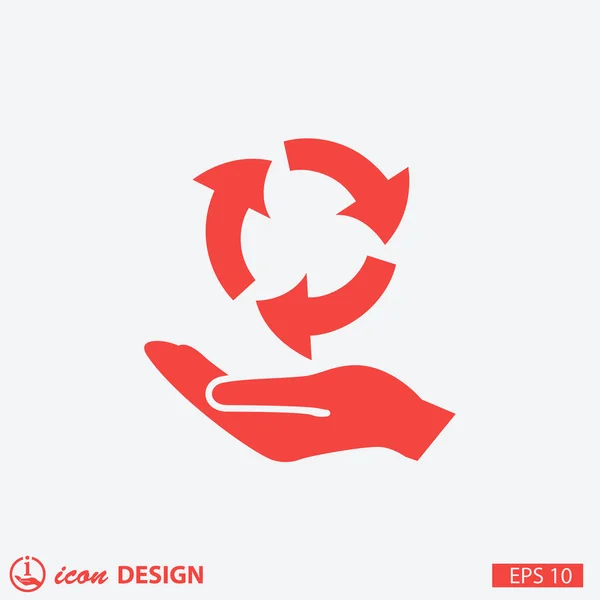 Pictograph van eco concept pictogram — Stockvector