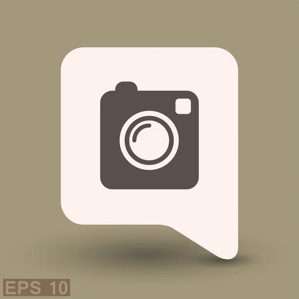 Pictograph fényképezőgép fogalom ikon — Stock Vector