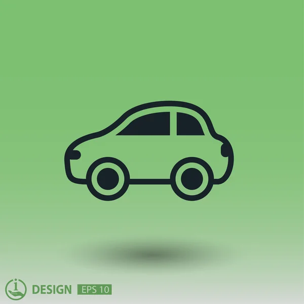 Pictograph van auto concept pictogram — Stockvector