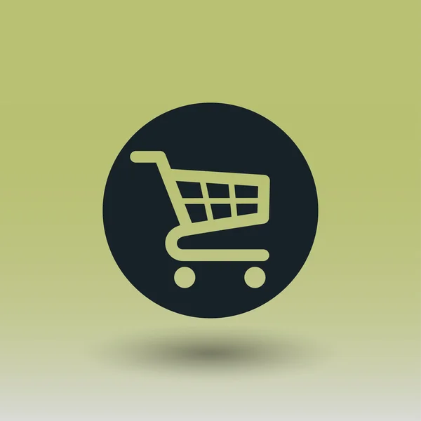 Pictograph van het winkelen kar concept pictogram — Stockvector