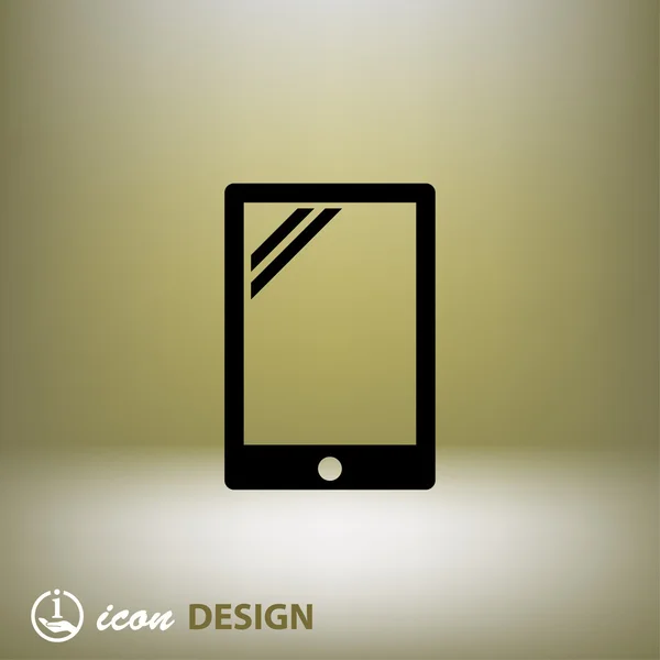 Pictograph van pictogram van tablet-concept — Stockvector
