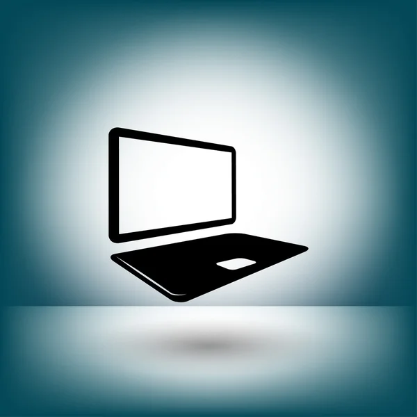 Pictograph of computer concept icon — Stock Vector