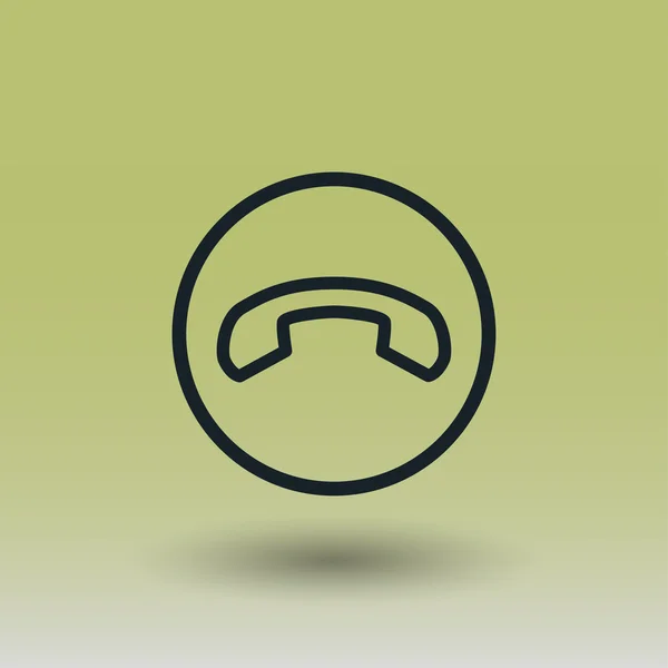 Pittogramma dell'icona del concetto di telefono — Vettoriale Stock
