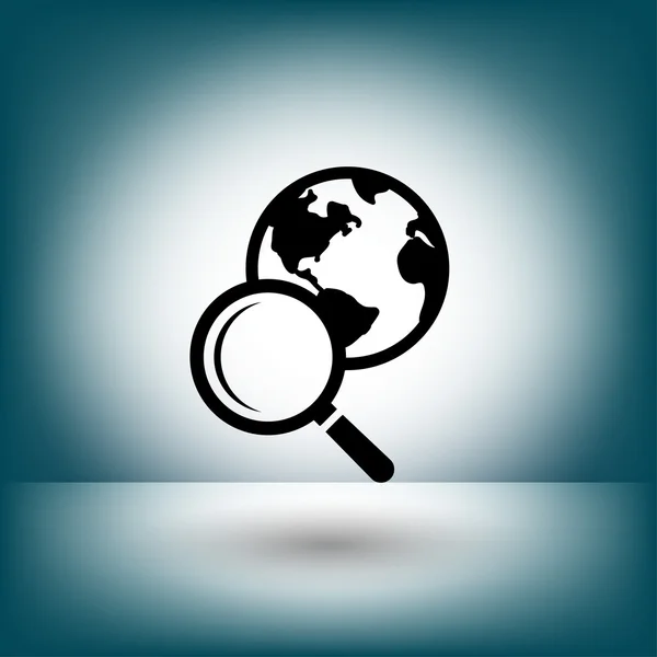 Piktogram ikona koncepcja wyszukiwania — Wektor stockowy
