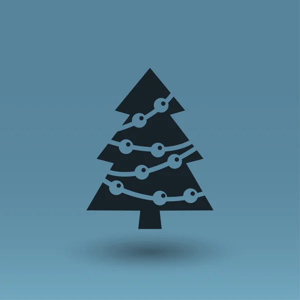 Pictograph av julgran konceptet ikonen — Stock vektor