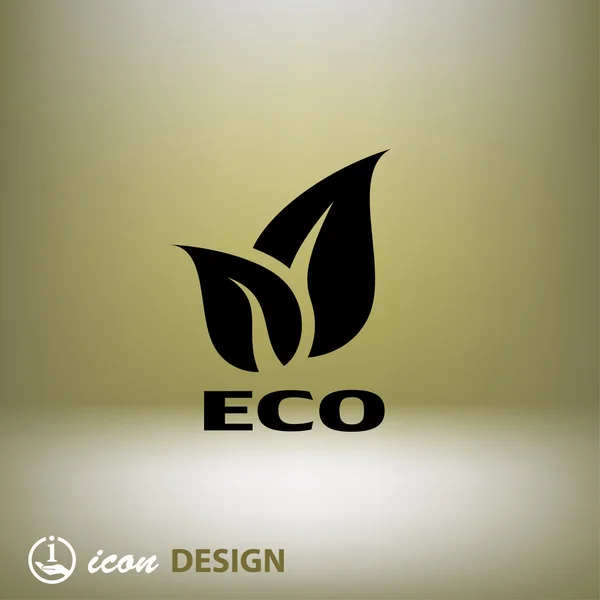 Pictografía del icono del concepto ecológico — Vector de stock